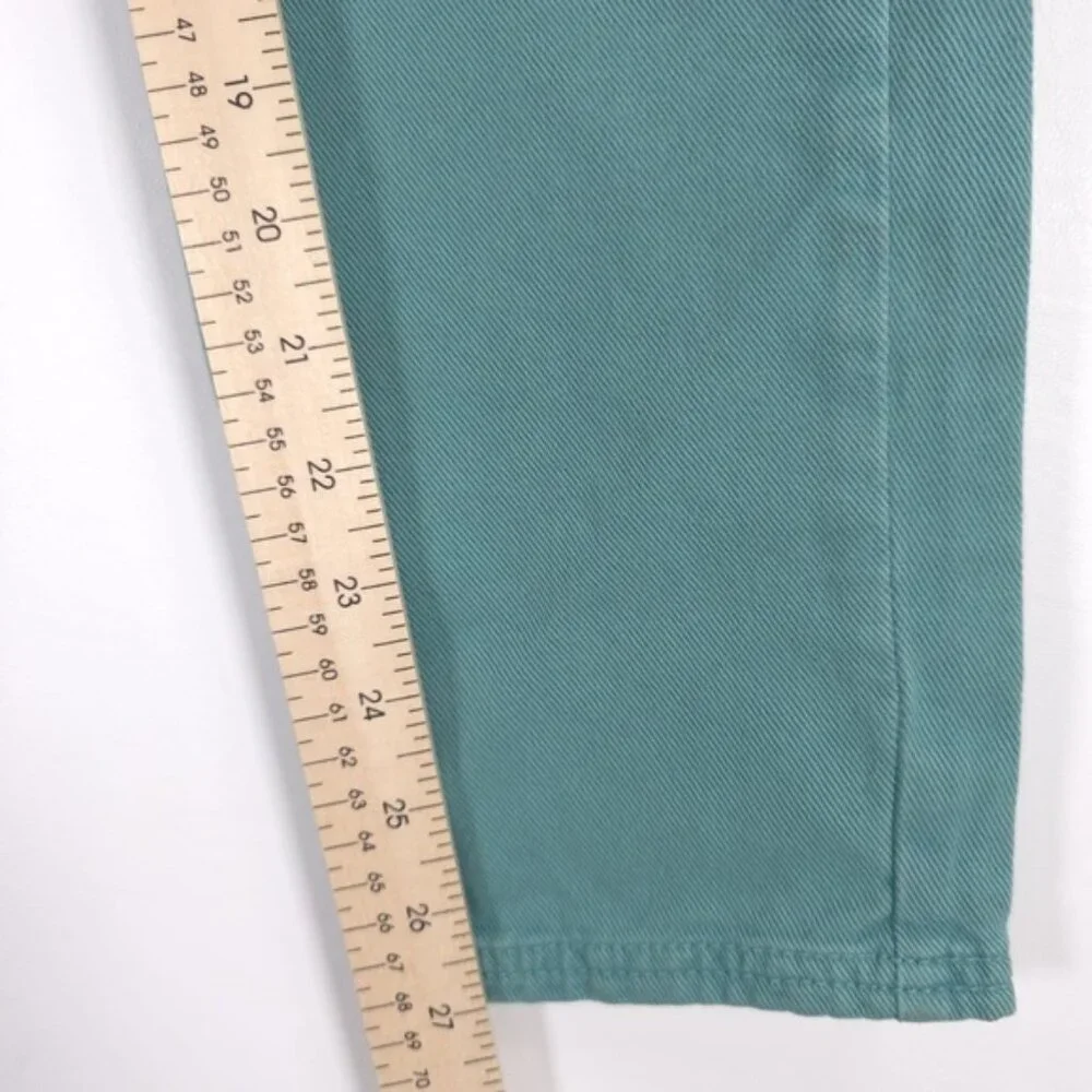 NWT SÉZANE LEANDRO MINT Denim Trousers Button Fly‎ Belted S212PAN004H Size 34